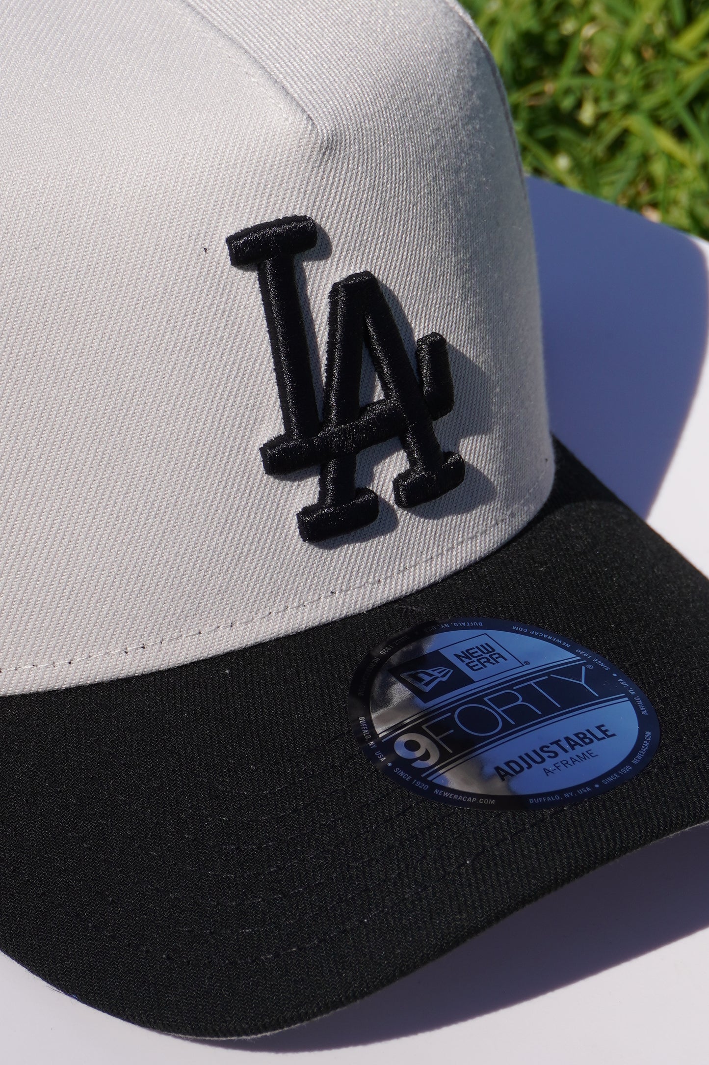 New Era LA Dodgers Stone|Black 9Forty A-Frame Snapback