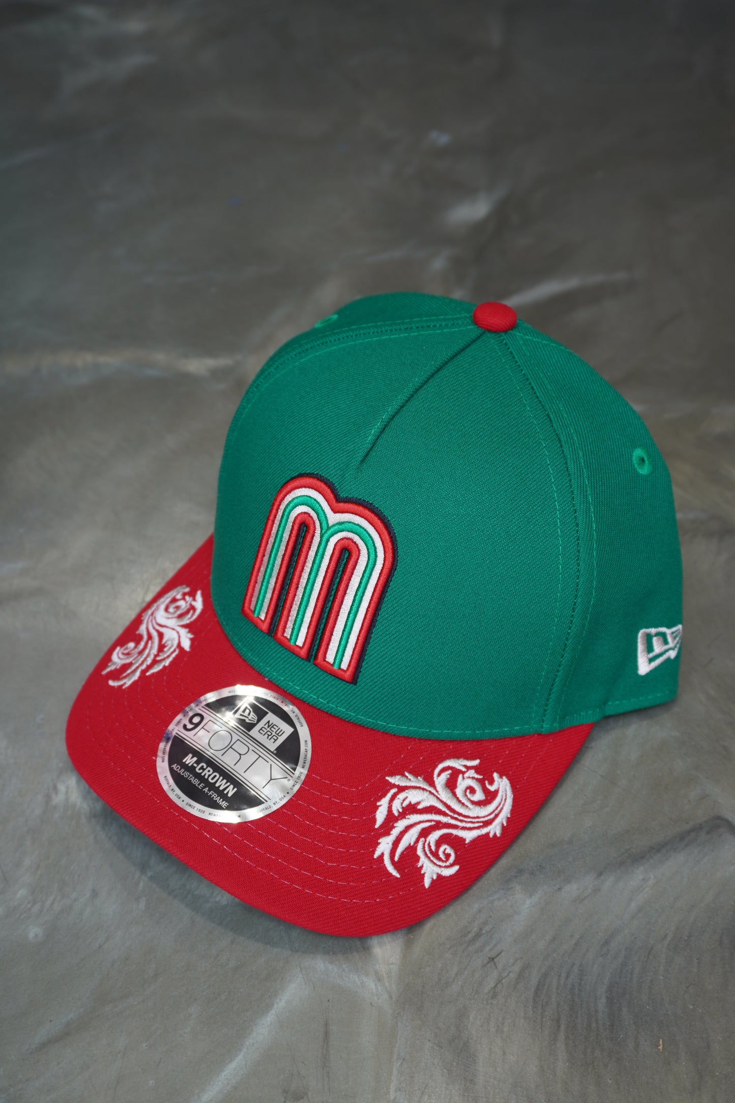 Mexico Baseball Script 9 Forty M-Crown A-Frame SnapBack