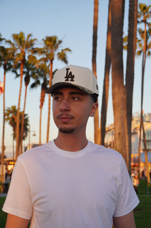 New Era LA Dodgers Ivory|RealTree 2020 World Series Patch 9Forty A-Frame Snapback