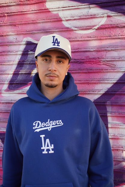 New Era LA Dodgers Ivory|Royal Blue 9Forty A-Frame Snapback