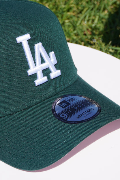 New Era LA Dodgers Green 1981 World Series Pink UV 9Forty A-Frame Snapback