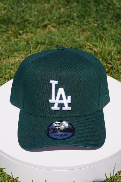 New Era LA Dodgers Green 9Forty A-Frame Snapback