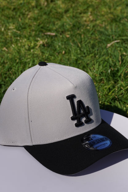 New Era LA Dodgers Stone|Black 9Forty A-Frame Snapback