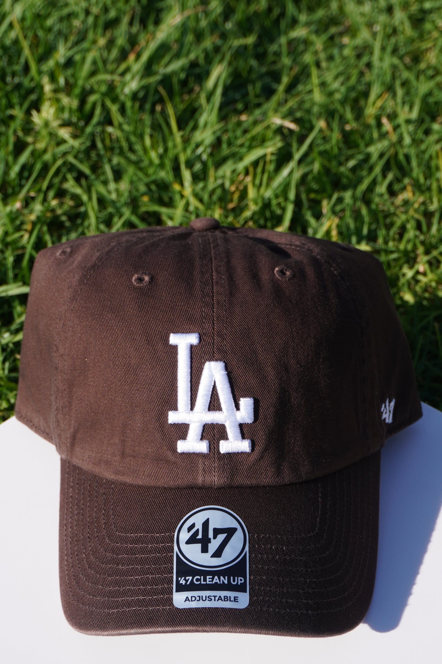 47' Los Angeles Dodgers Brown Clean Up Adjustable Baseball Cap