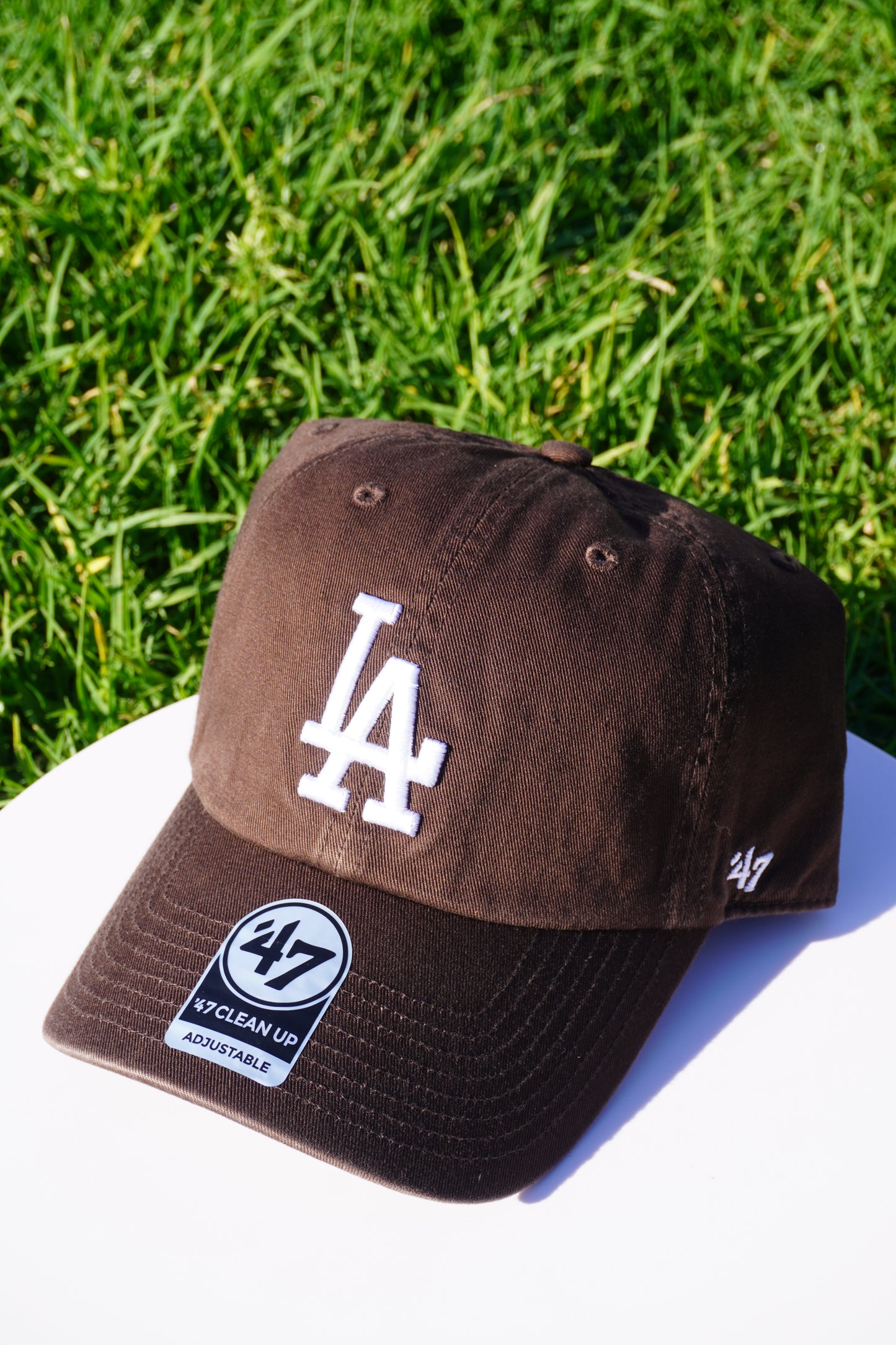 47' Los Angeles Dodgers Brown Clean Up Adjustable Baseball Cap
