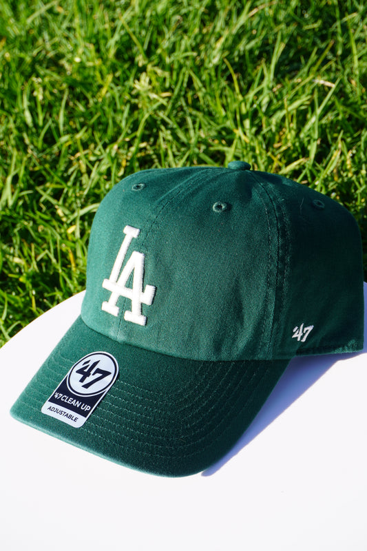 47' Los Angeles Dodgers Dark Green Clean Up Adjustable Baseball Cap