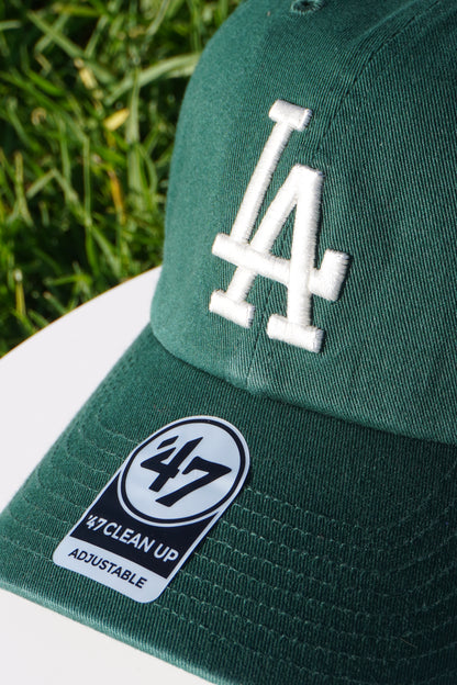 47' Los Angeles Dodgers Dark Green Clean Up Adjustable Baseball Cap