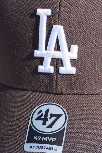 47' Los Angeles Dodgers Brown MVP Adjustable Velcro Baseball Cap