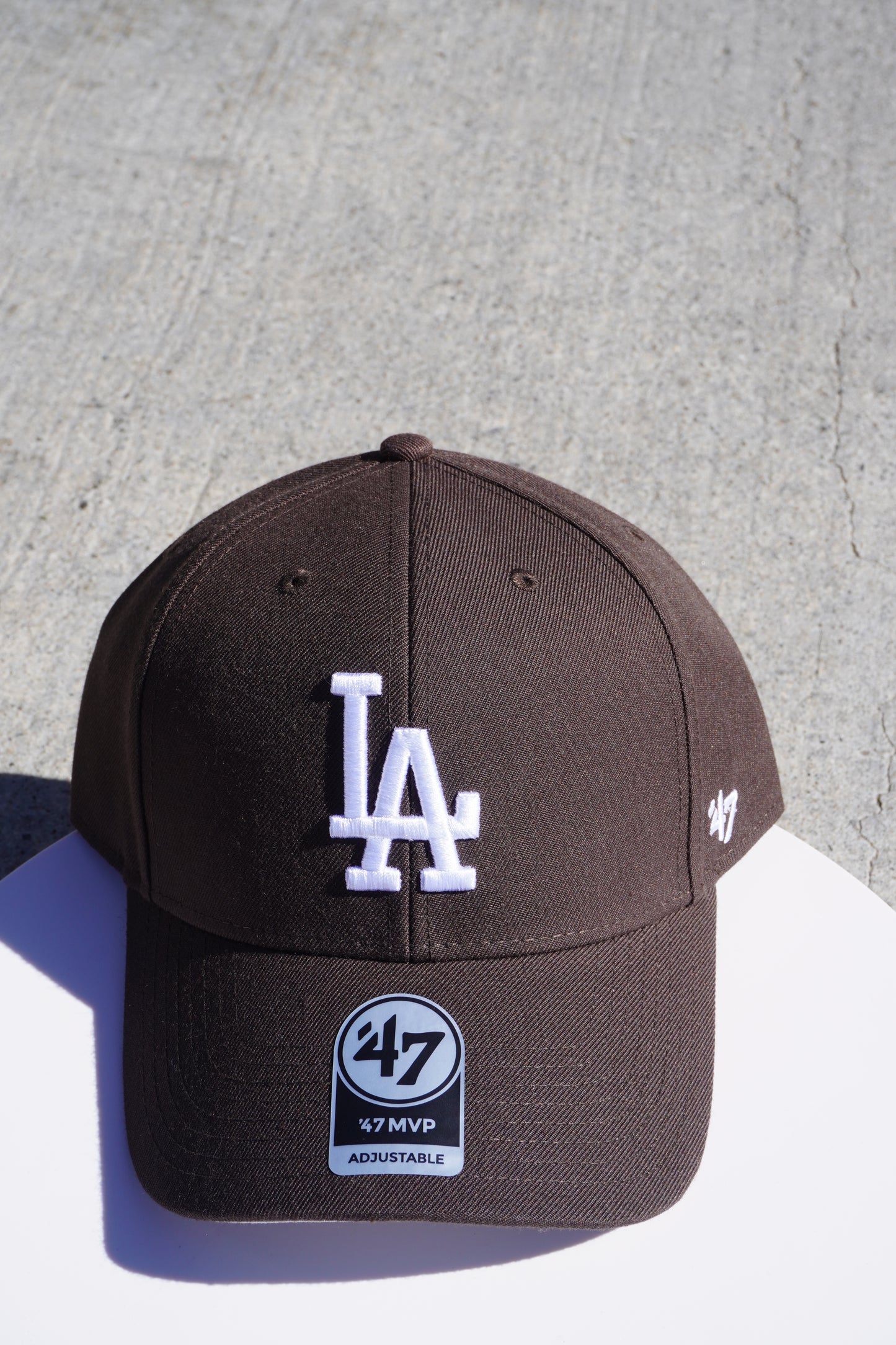 47' Los Angeles Dodgers Brown MVP Adjustable Velcro Baseball Cap