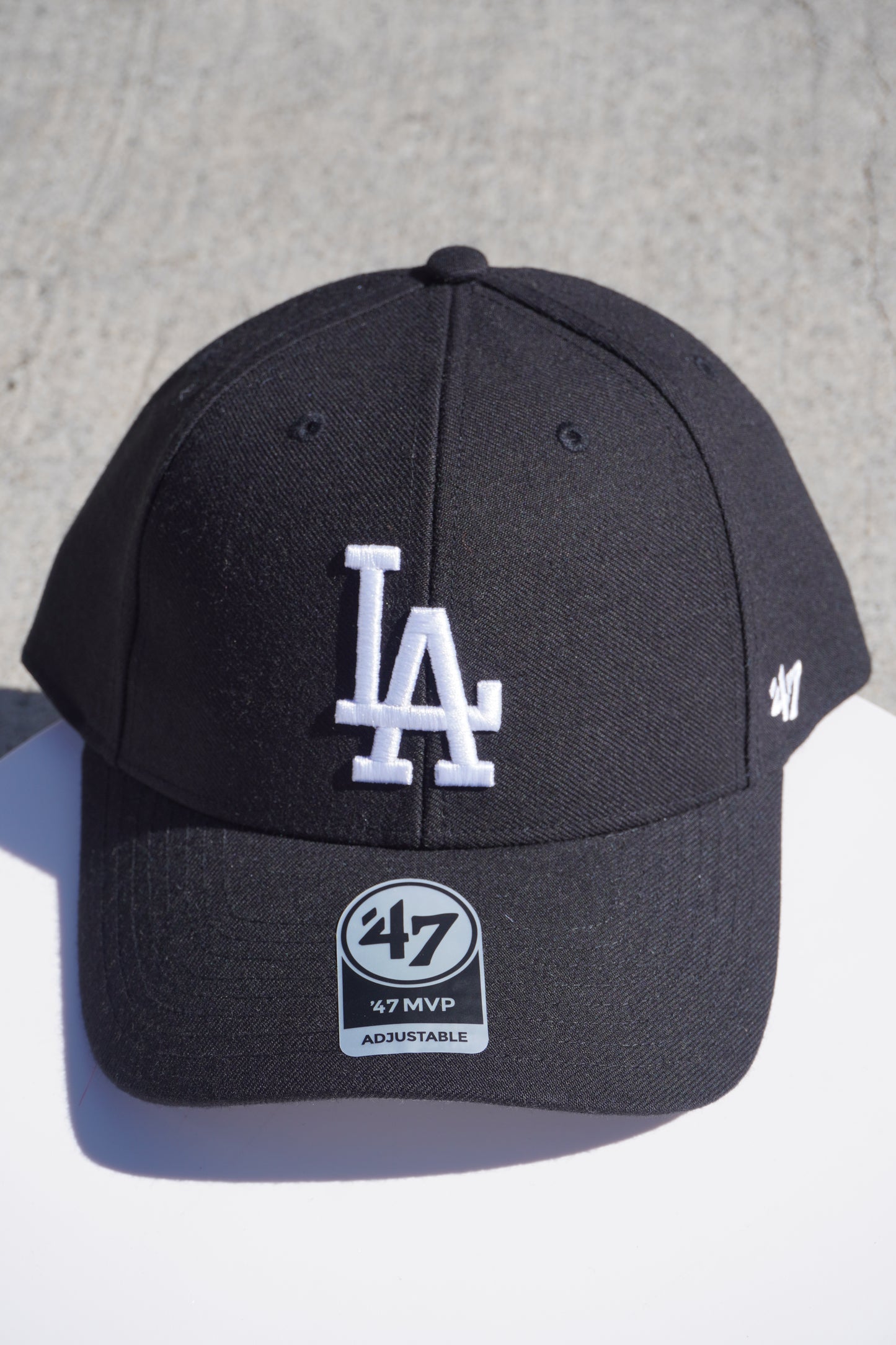 47' Los Angeles Dodgers Black MVP Adjustable Velcro Baseball Cap
