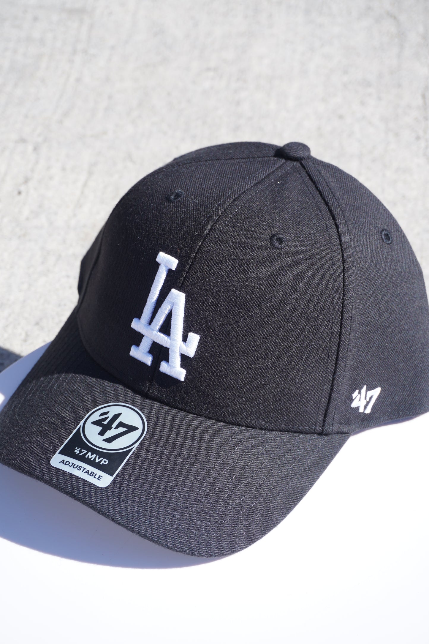 47' Los Angeles Dodgers Black MVP Adjustable Velcro Baseball Cap