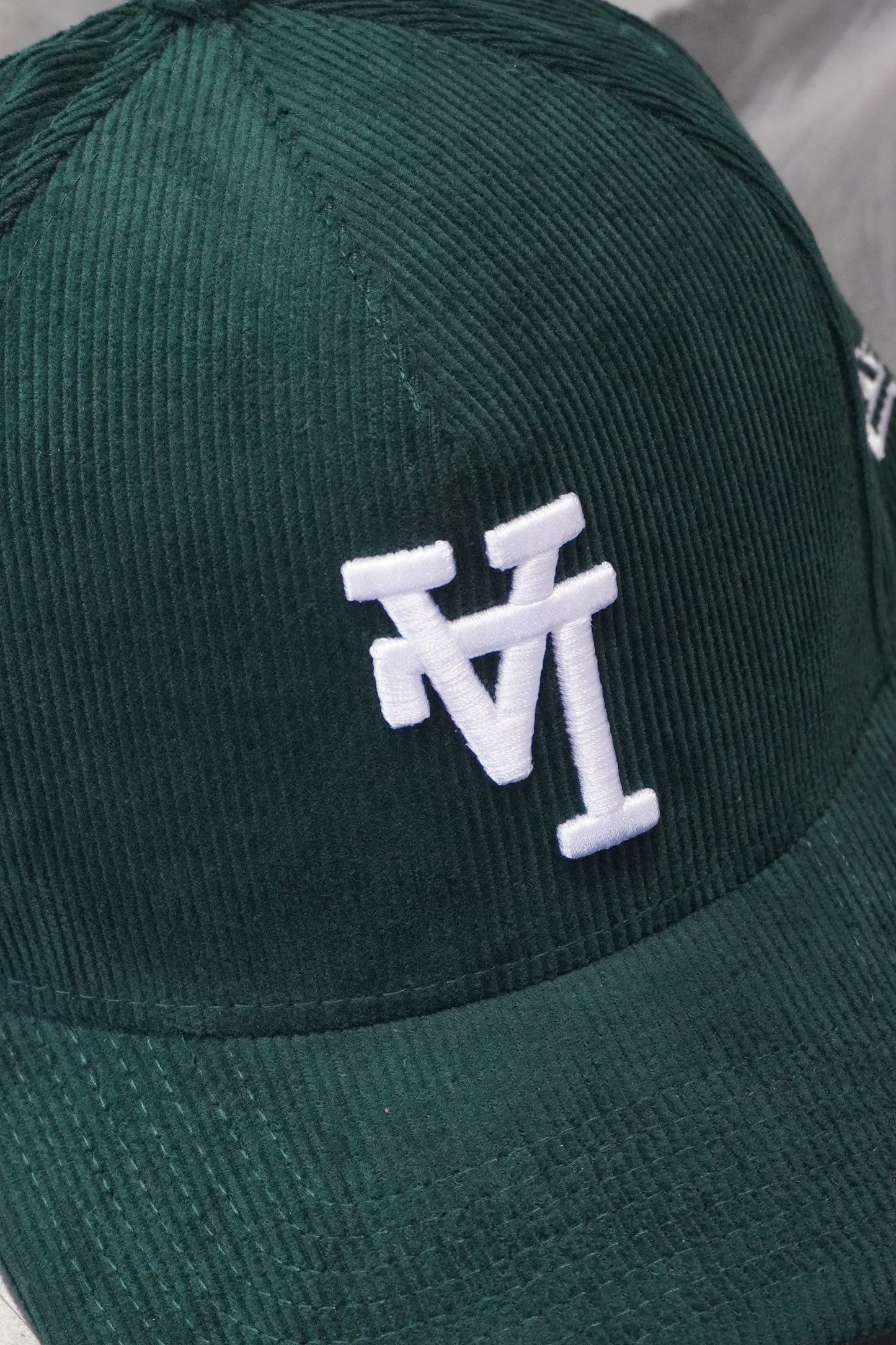 New Era LA Dodgers Corduroy Green UpsideDown Snapback 2025 World Series Side Patch