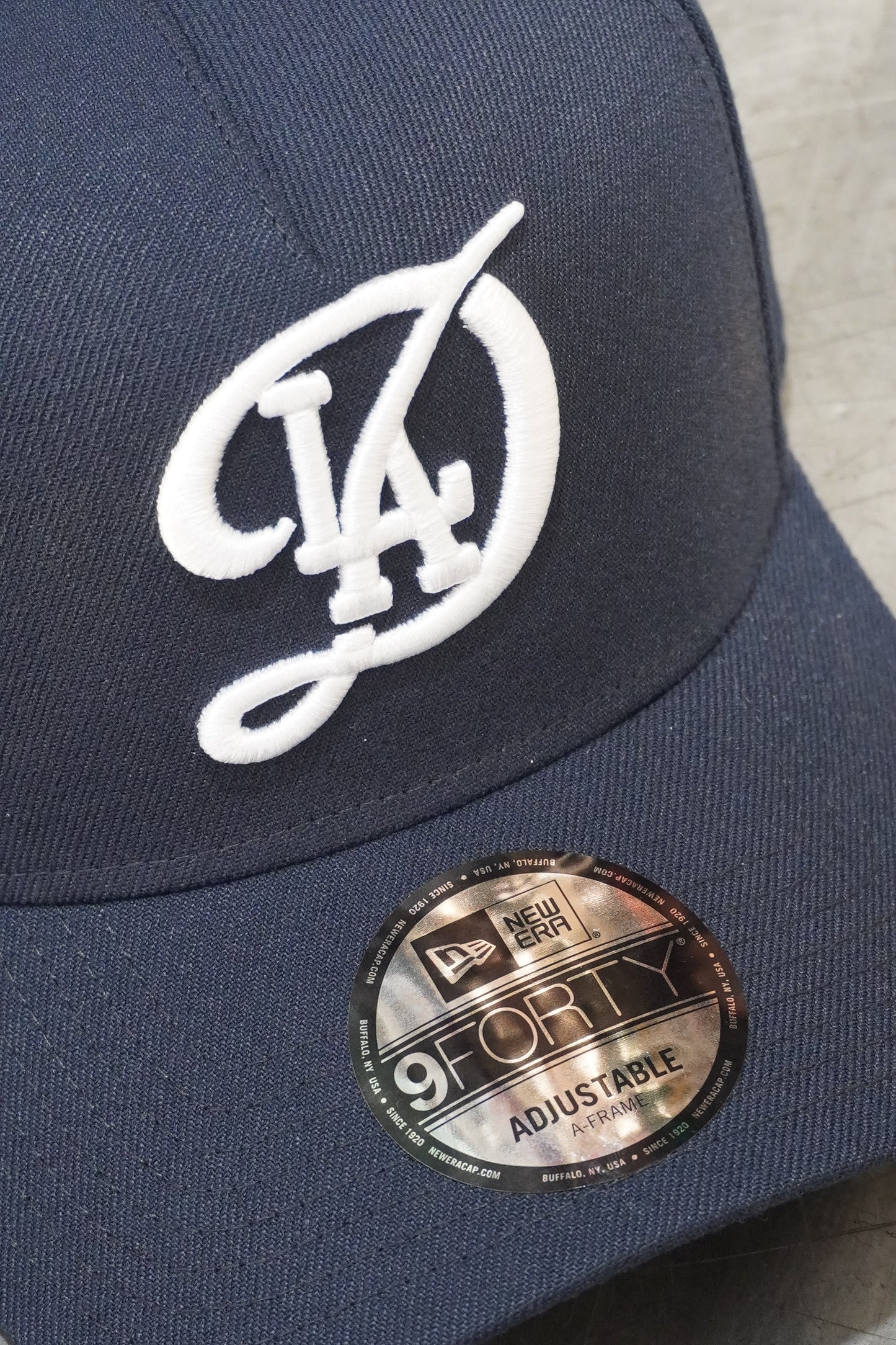 New Era LA Dodgers Navy Blue City Connect 9 Forty A-Frame Snapback