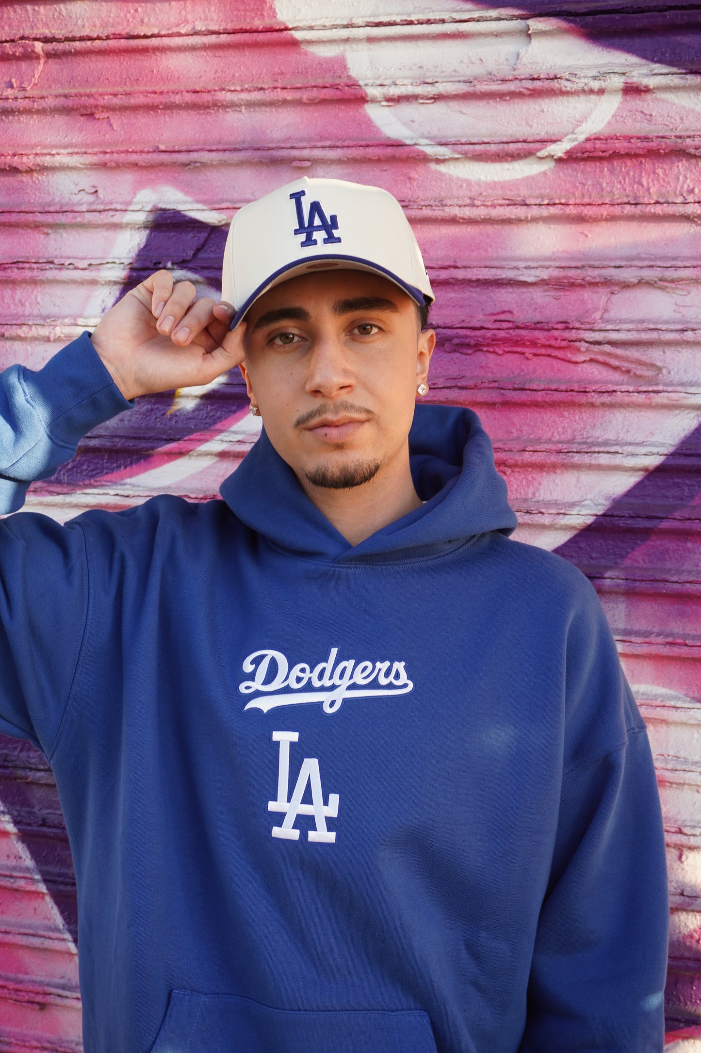 New Era LA Dodgers Ivory|Royal Blue 9Forty A-Frame Snapback