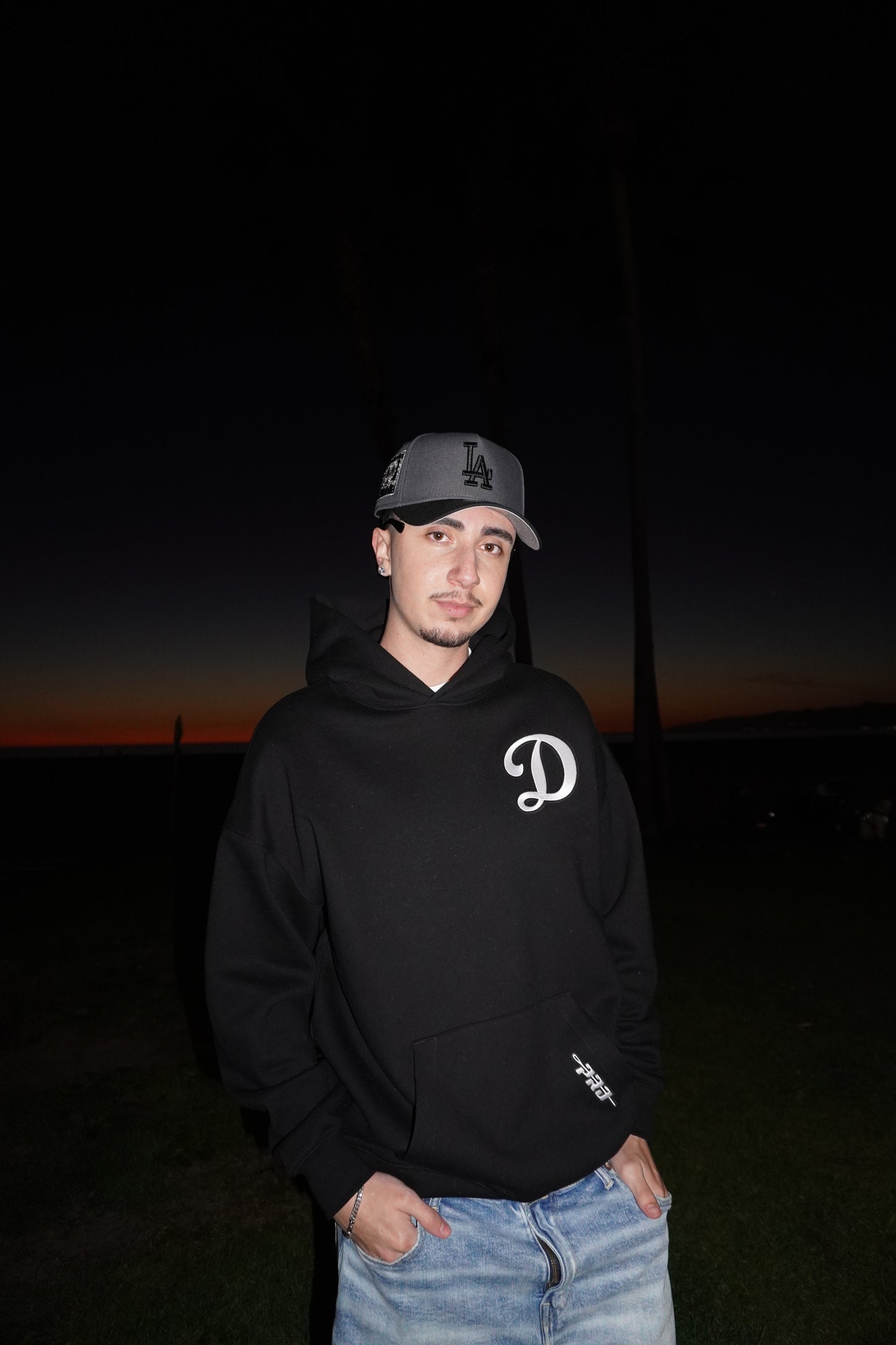 BLACK DODGERS WINGSPAN HOODIE